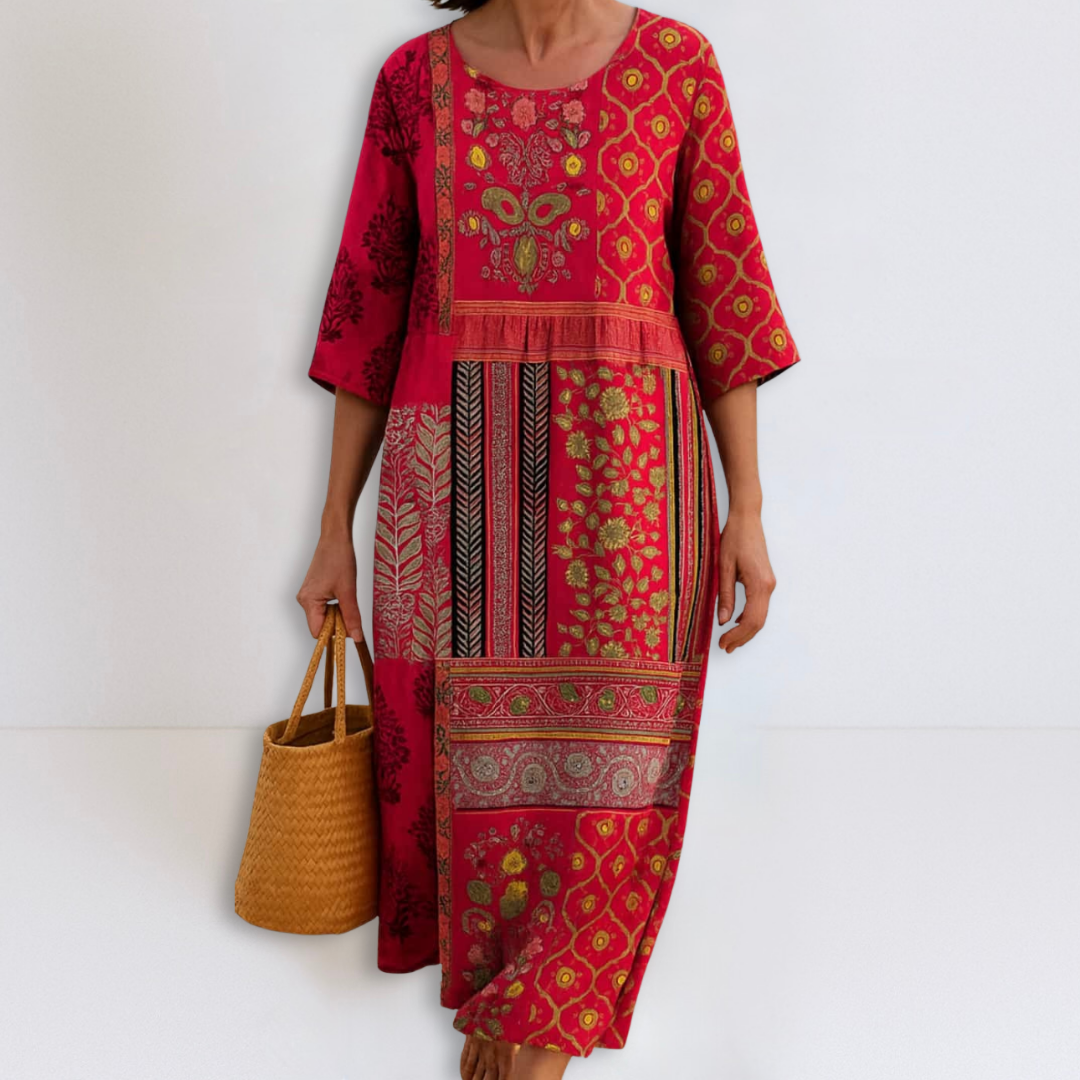 Laura | Loose-Fitting Boho Maxi Dress