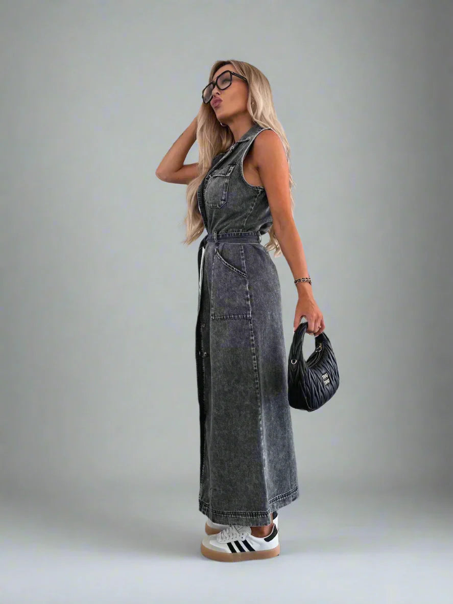 Isabelle | Maxi Denim Dress