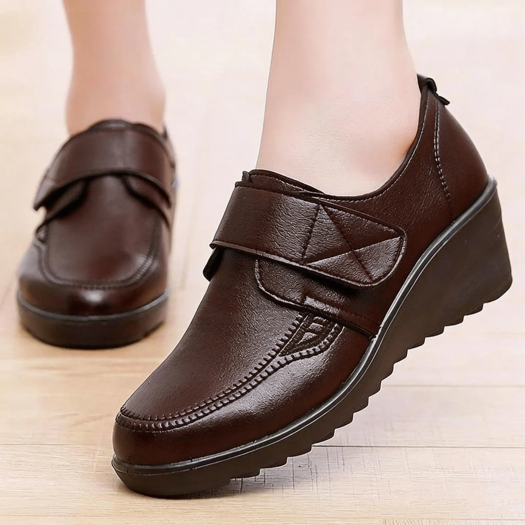 Comfortable Leather Wedge Shoes