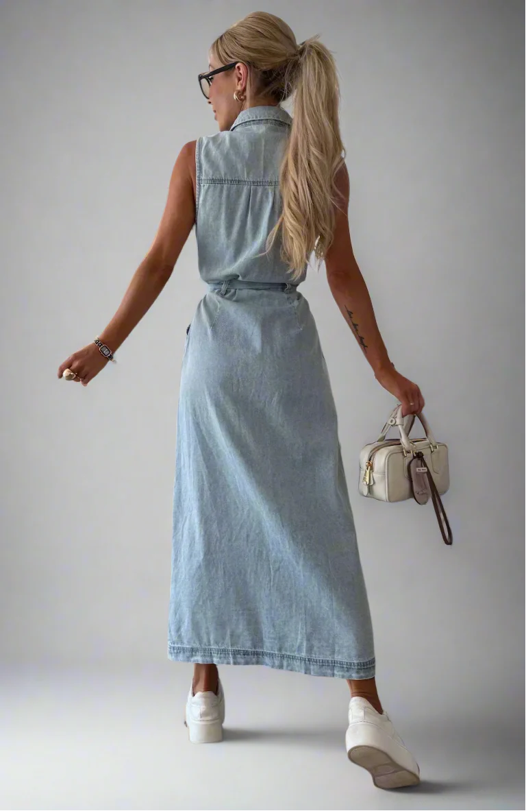 Isabelle | Maxi Denim Dress