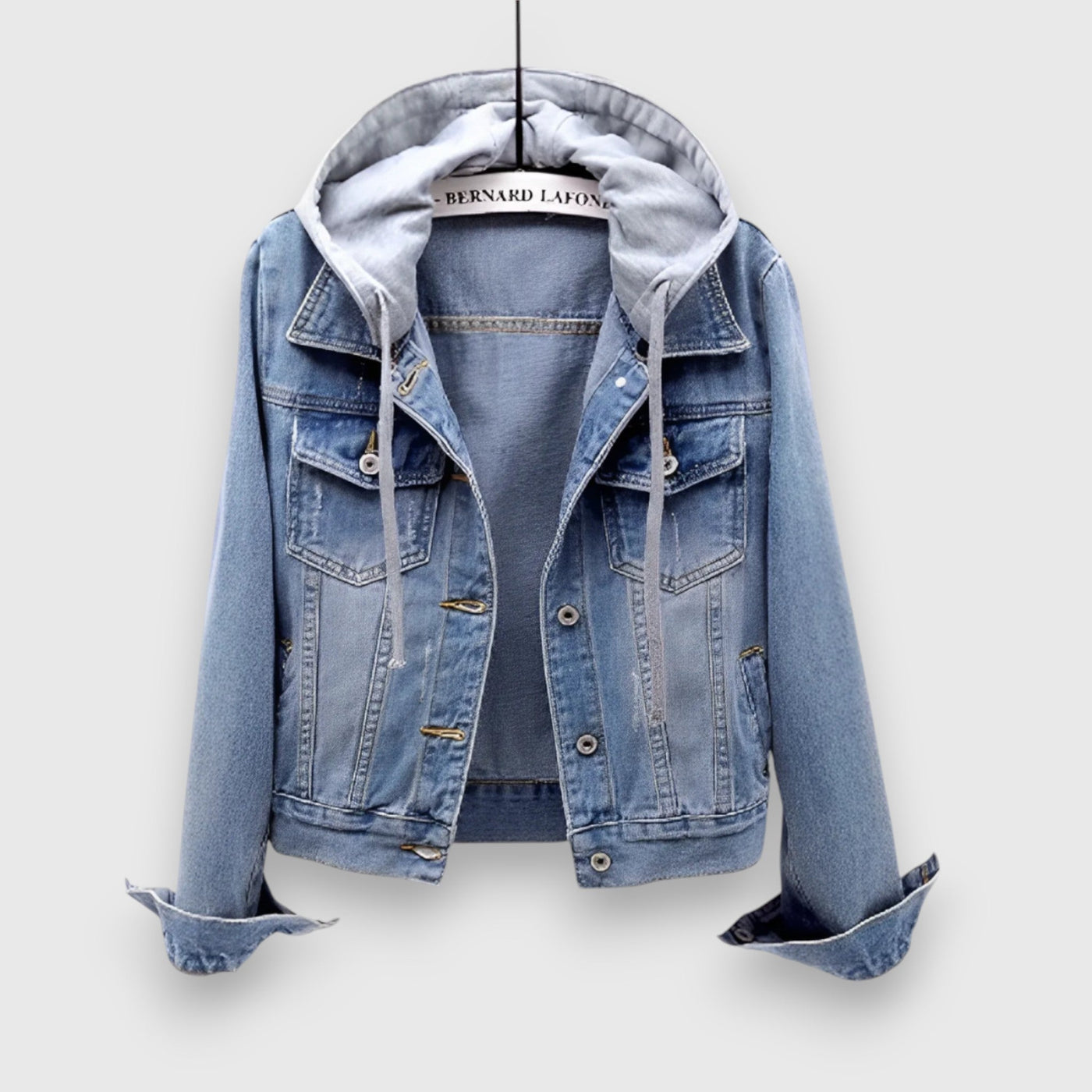 Lena – Jeansjacket with hood
