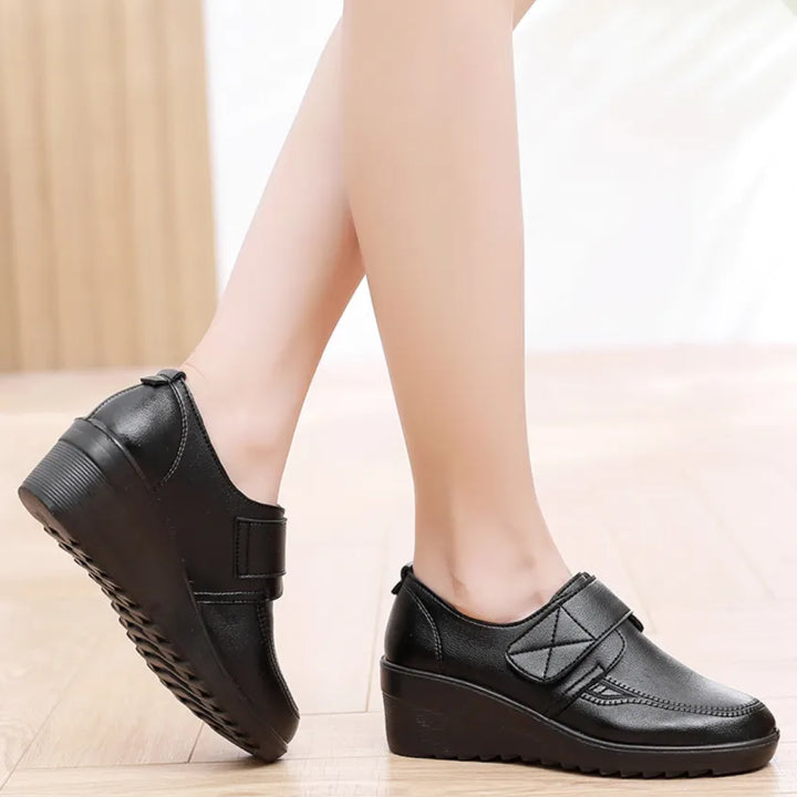 Comfortable Leather Wedge Shoes