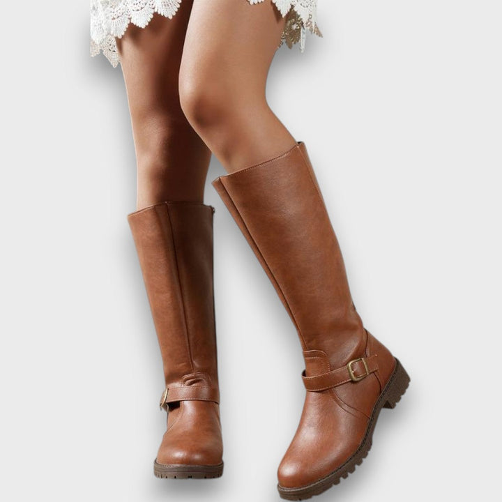 Elsira | Low-heel riding-style boots