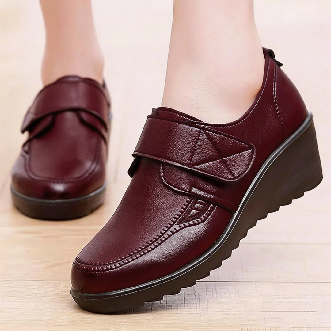 Comfortable Leather Wedge Shoes