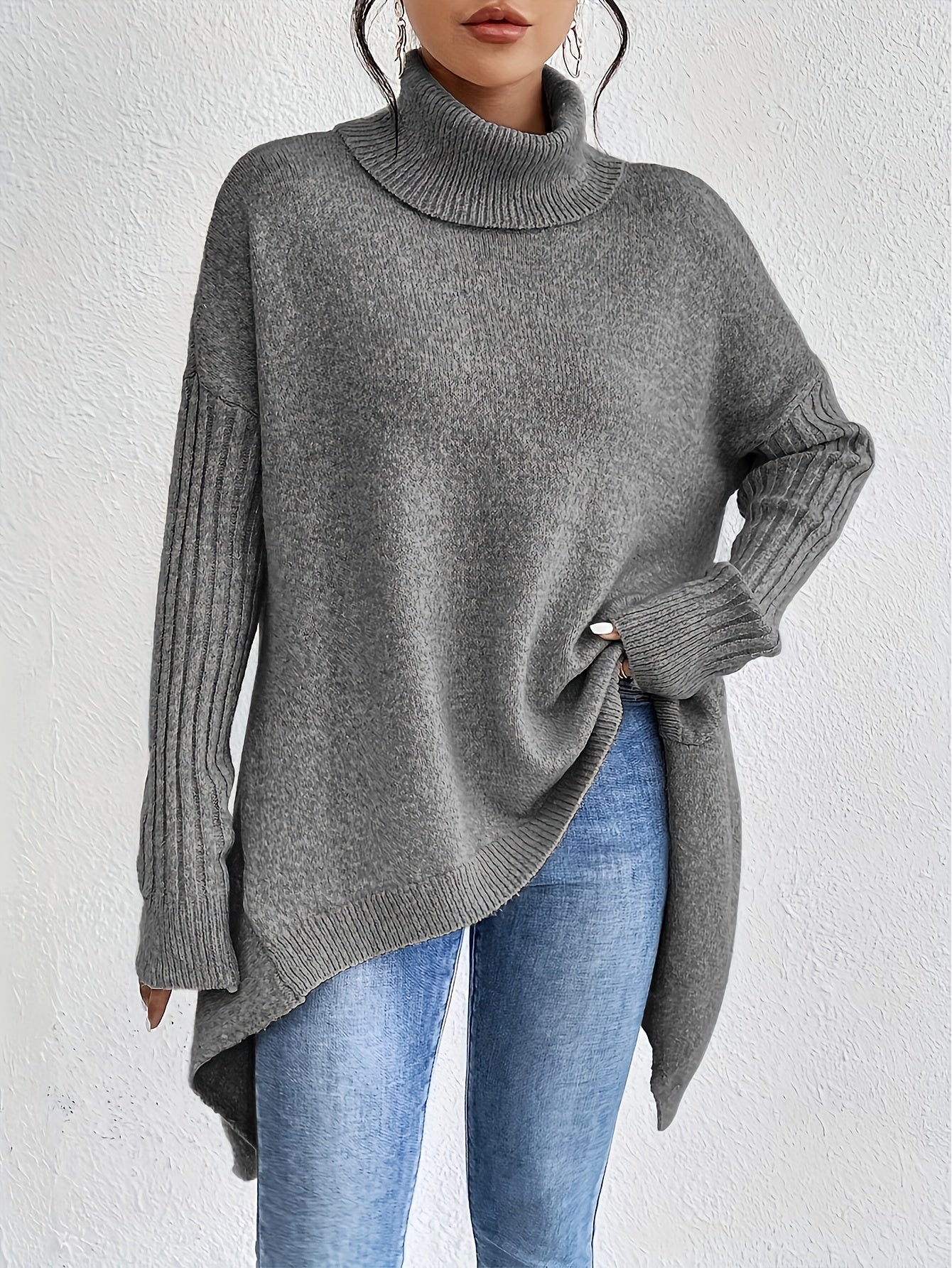 Irina | Oversized Turtleneck Sweater