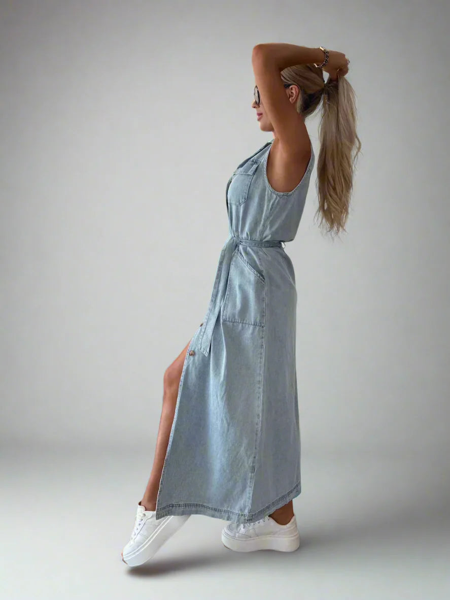 Isabelle | Maxi Denim Dress