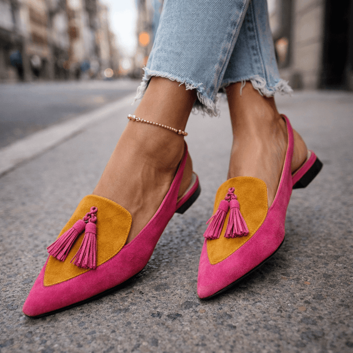 Eleanor | Slingback Loafers With Tassels