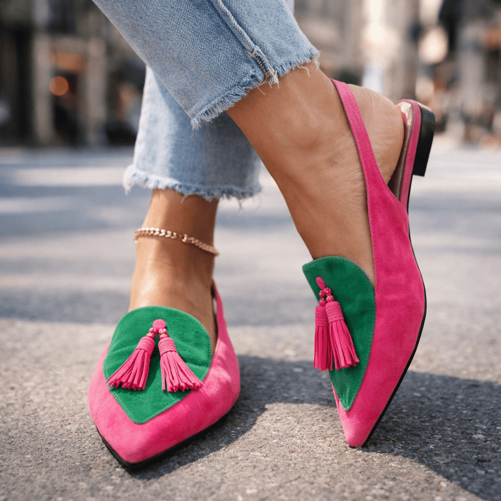 Eleanor | Slingback Loafers With Tassels