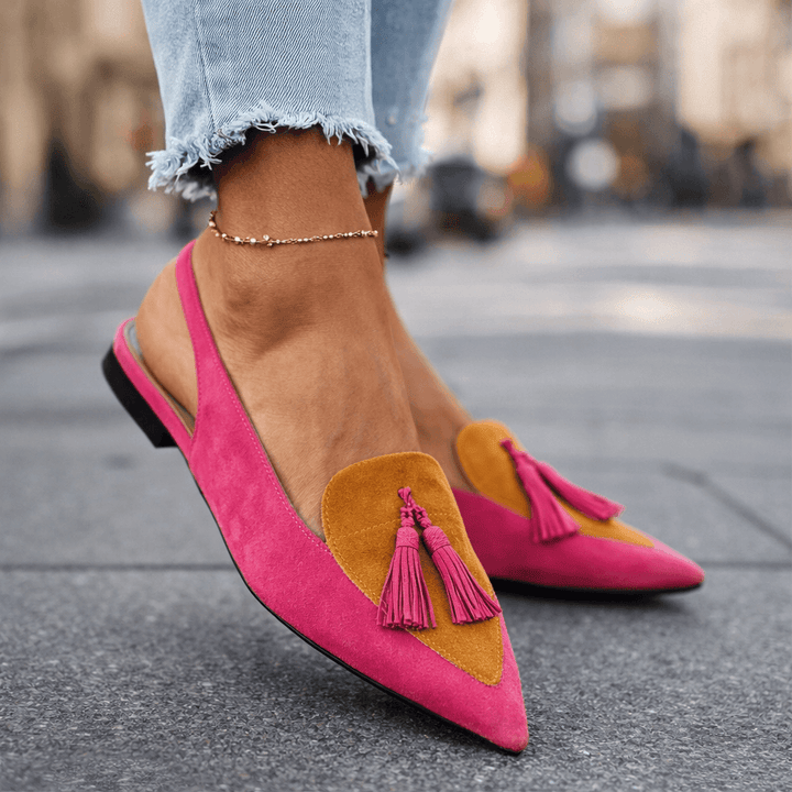 Eleanor | Slingback Loafers With Tassels