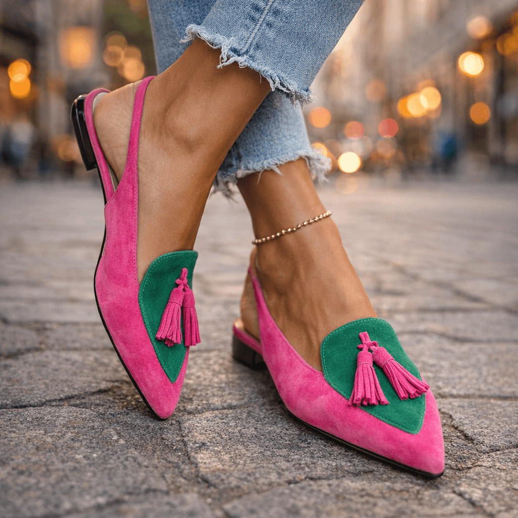 Eleanor | Slingback Loafers With Tassels