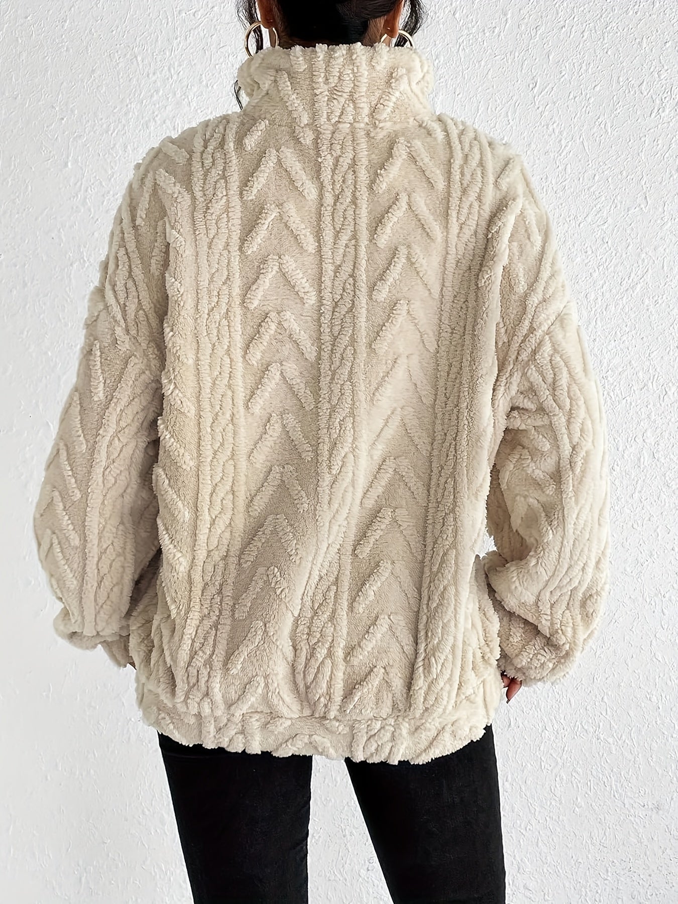 Alice | Fluffy Zip Sweater