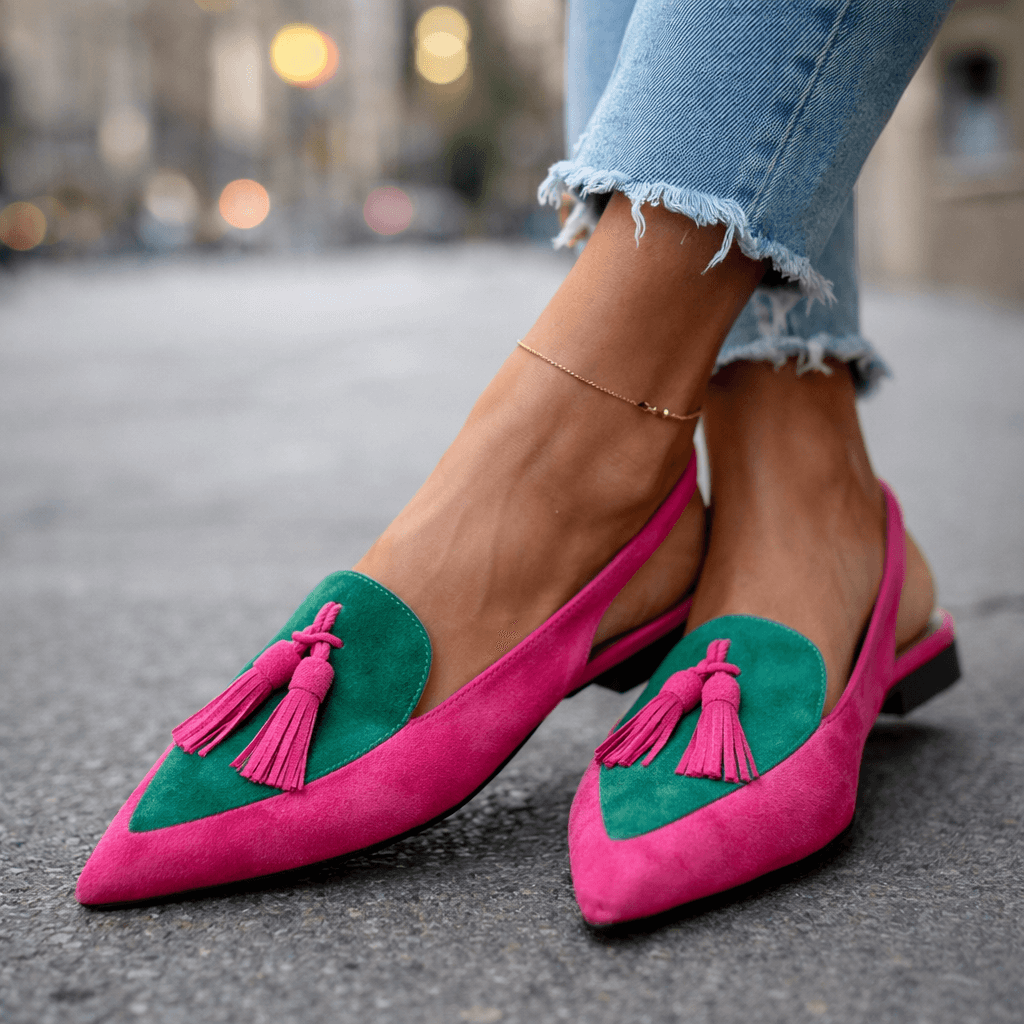Eleanor | Slingback Loafers With Tassels