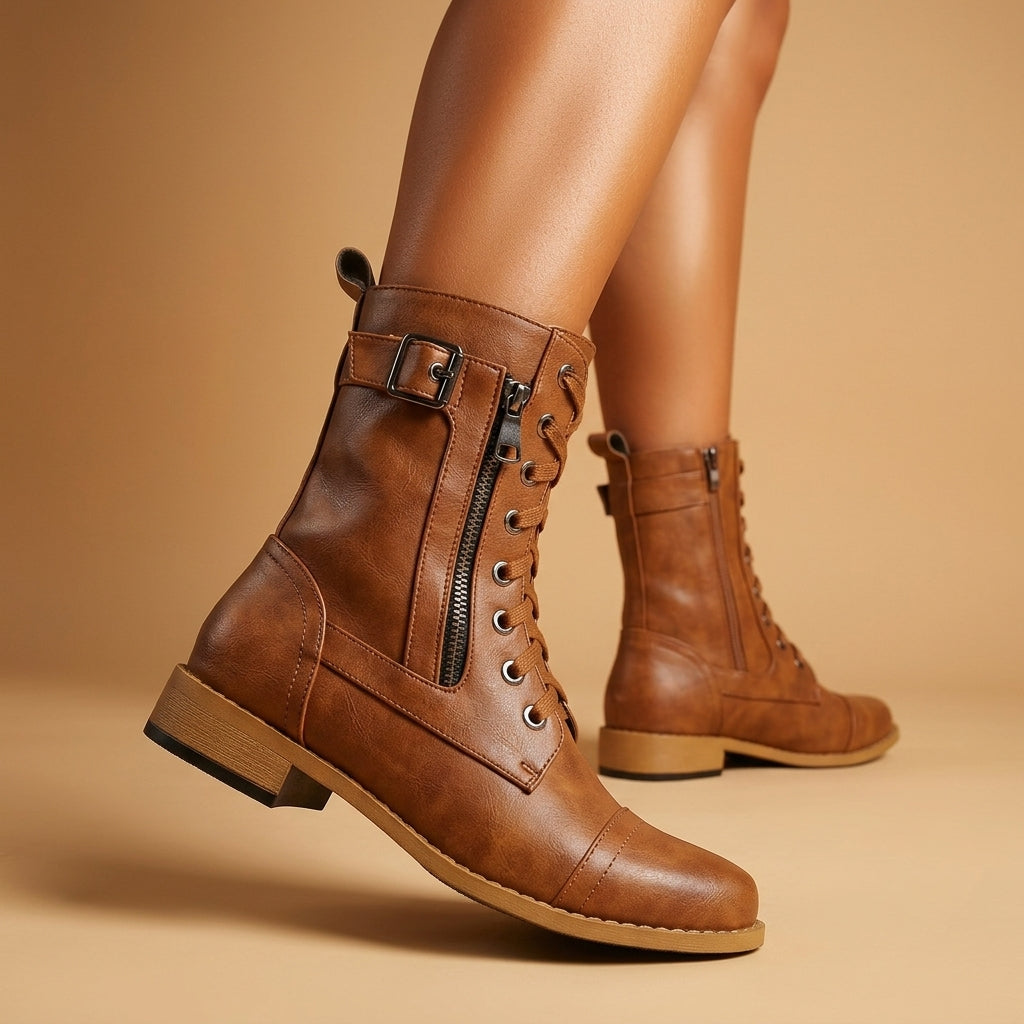 Hillary | Vintage Leather Boots