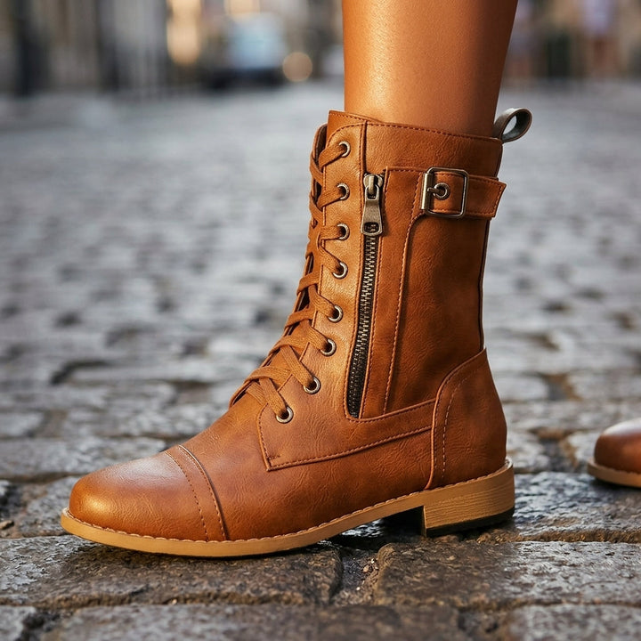 Hillary | Vintage Leather Boots