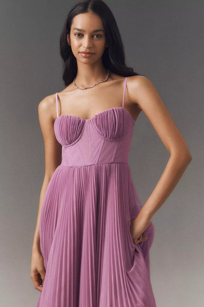 Amy | Flare Dress with Corset Top