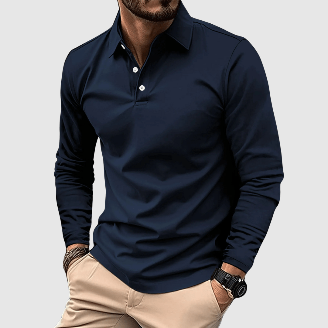 Elegant poloshirt in Italiaanse stijl