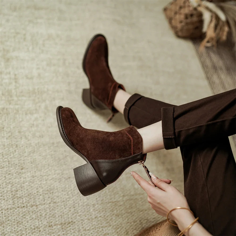 Brooke | Suede Ankle Boots