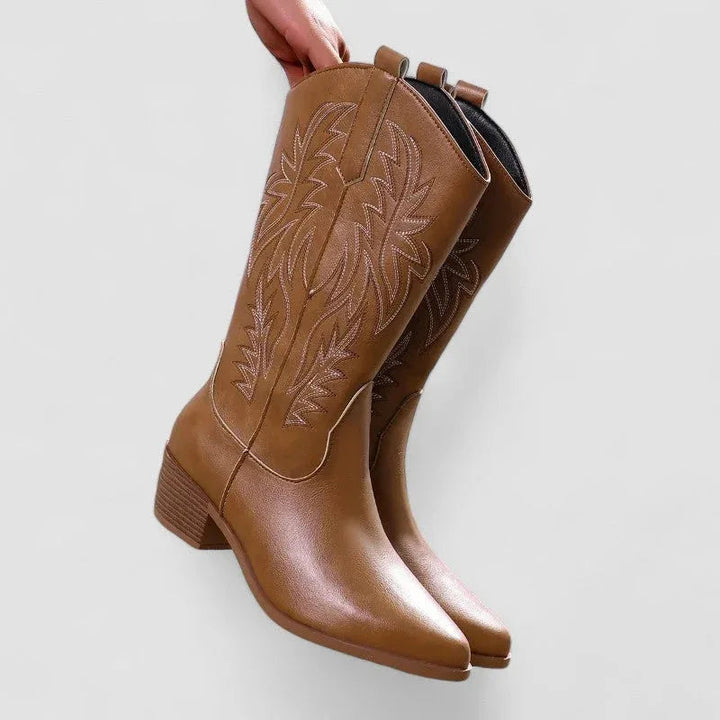 Claire Orthopedic Western Boots