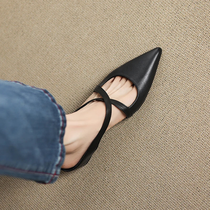 Daphira | Elegant Leather Mules