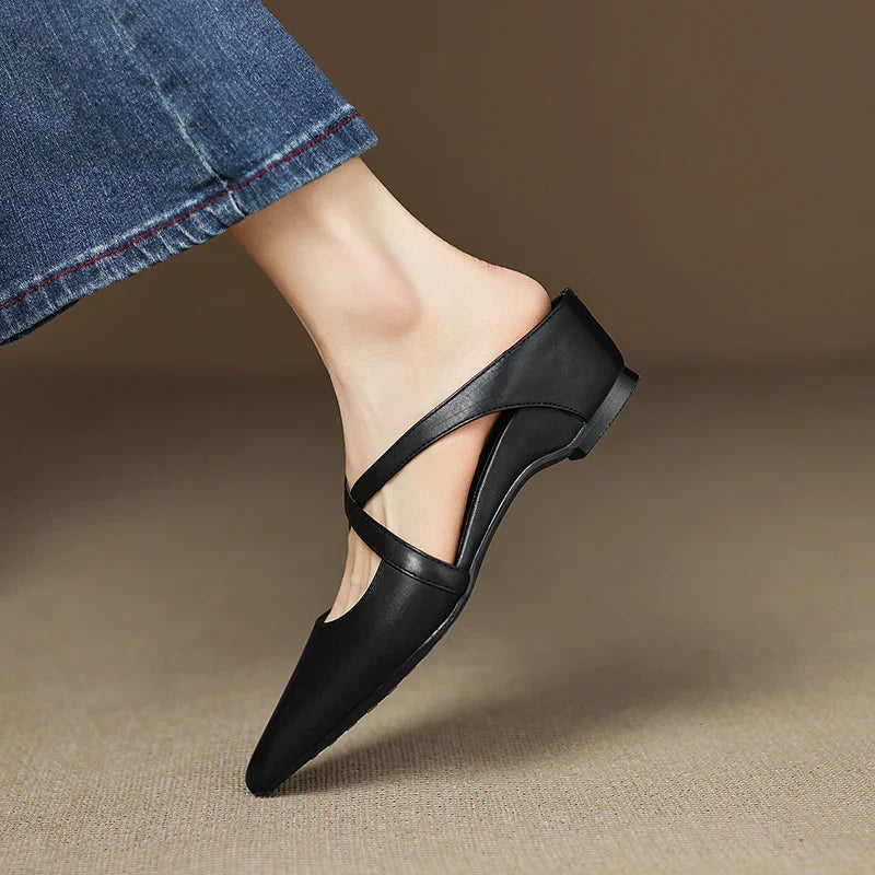 Daphira | Elegant Leather Mules