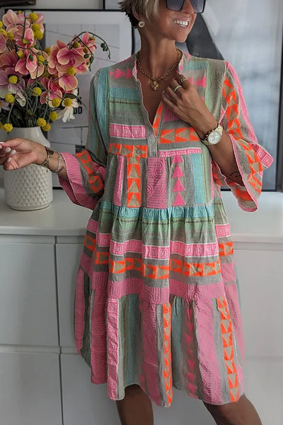 Kyra | Boho Tiered-Swing Dress