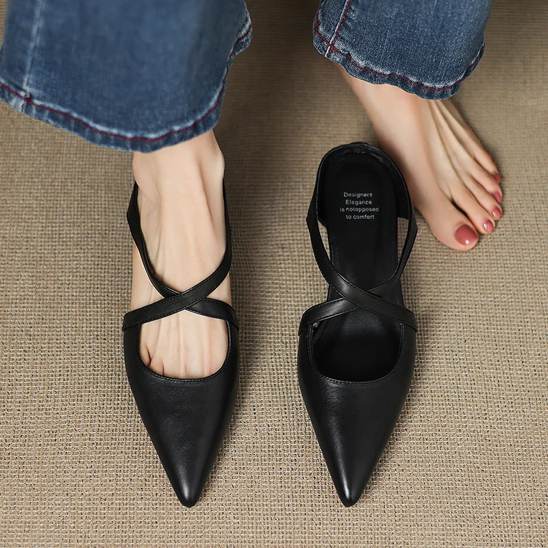 Daphira | Elegant Leather Mules
