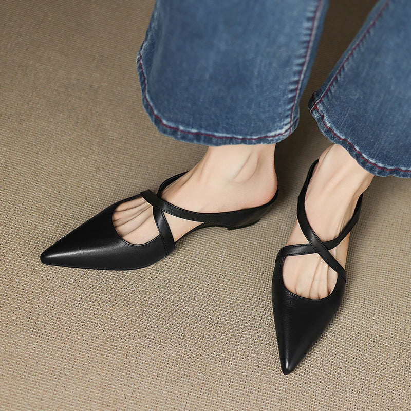 Daphira | Elegant Leather Mules