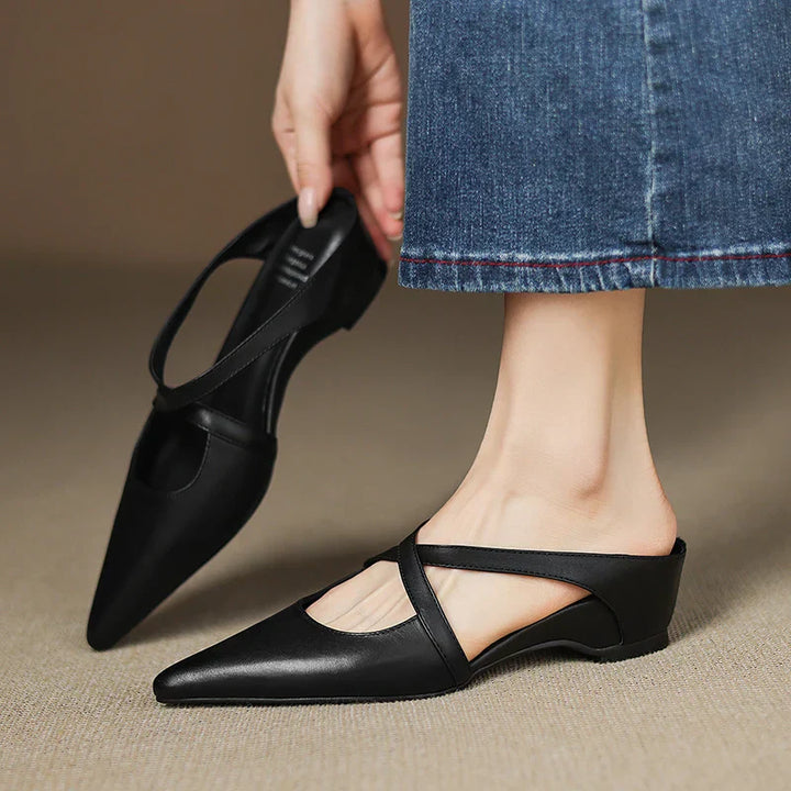 Daphira | Elegant Leather Mules