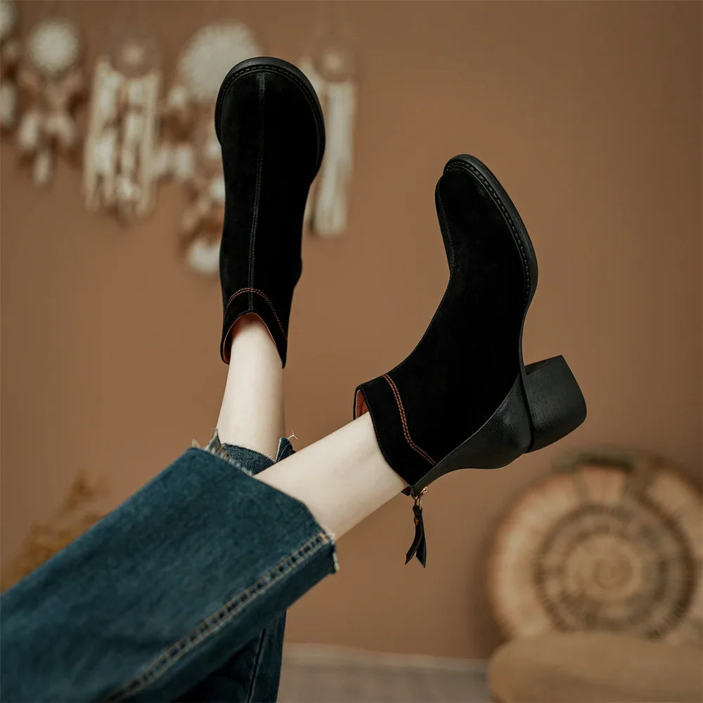 Brooke | Suede Ankle Boots