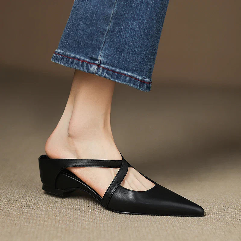 Daphira | Elegant Leather Mules