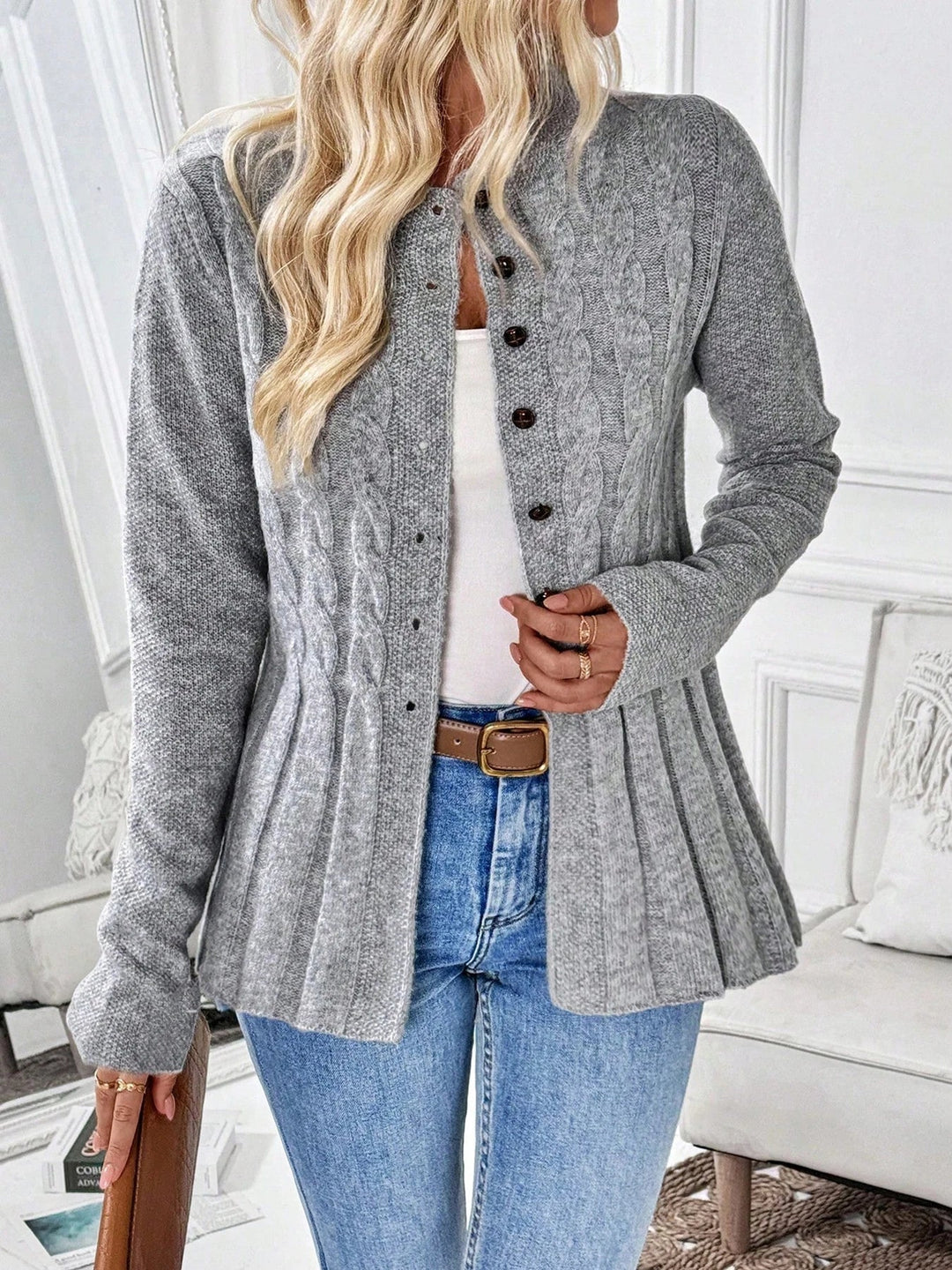 Cléa Ribbed Cardigan