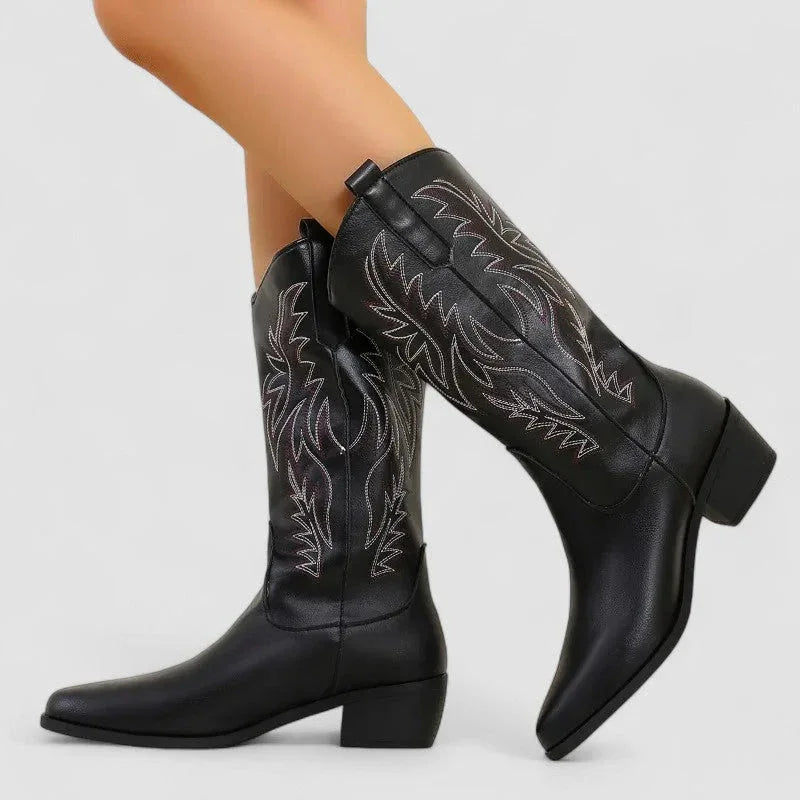 Claire Orthopedic Western Boots