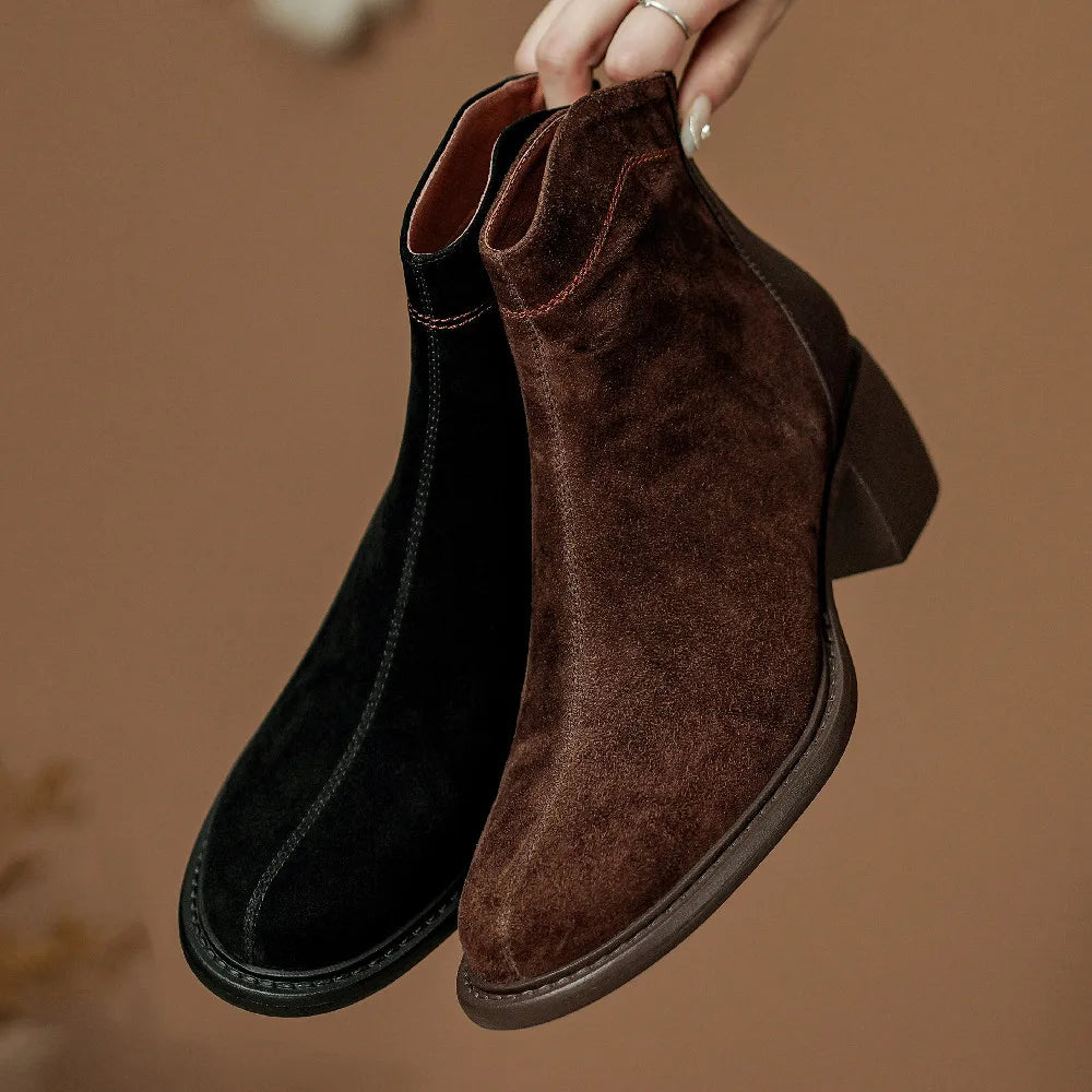 Brooke | Suede Ankle Boots