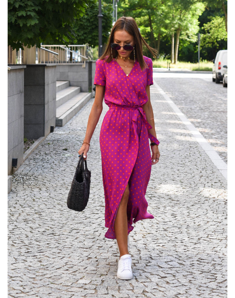 Laurie | Wrap Dress with Floral Print