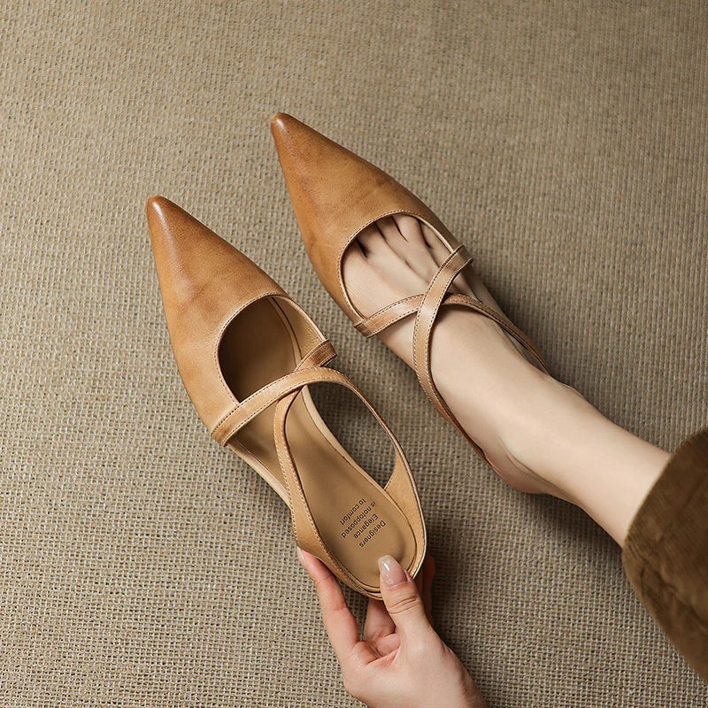 Daphira | Elegant Leather Mules