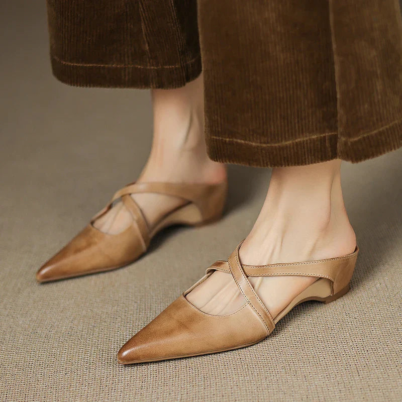 Daphira | Elegant Leather Mules