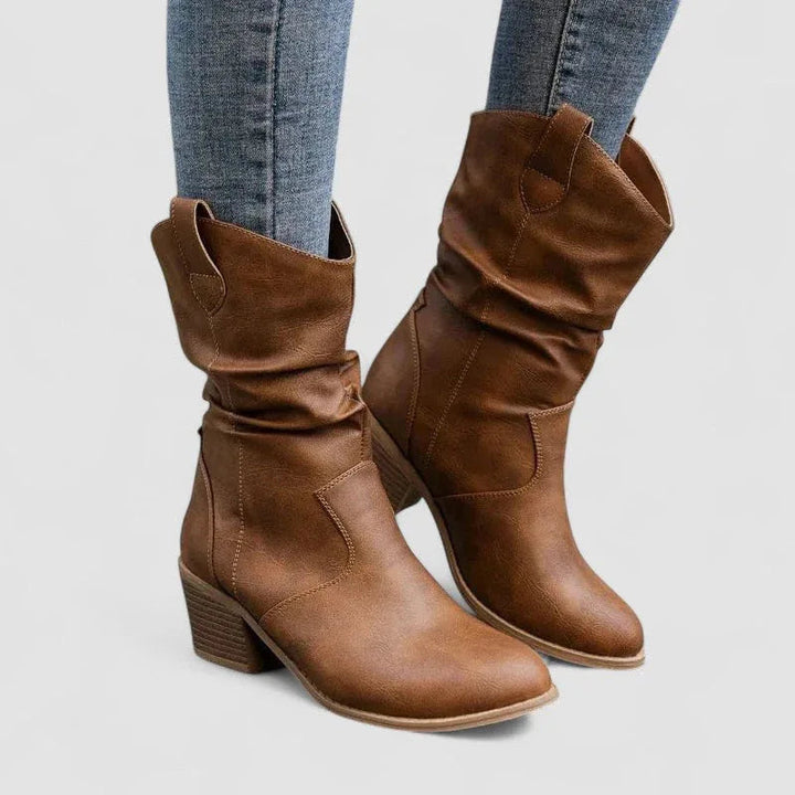 Vivian Orthopedic Leather Boots