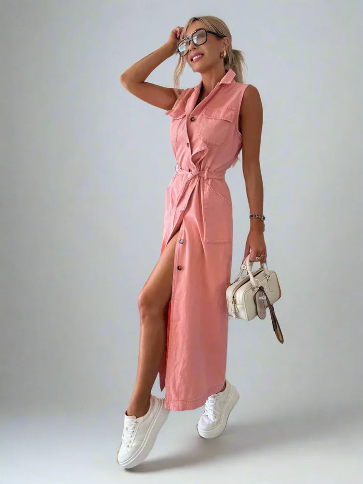 Isabelle | Maxi Denim Dress