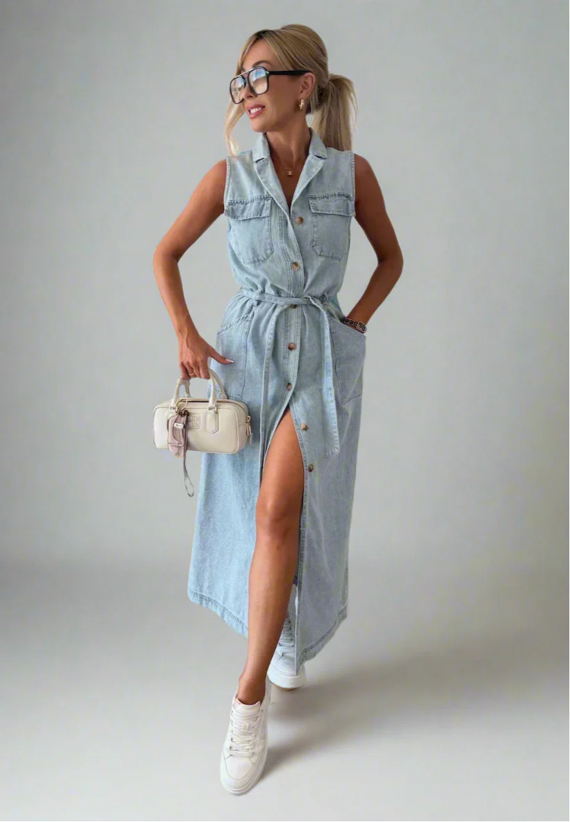 Isabelle | Maxi Denim Dress