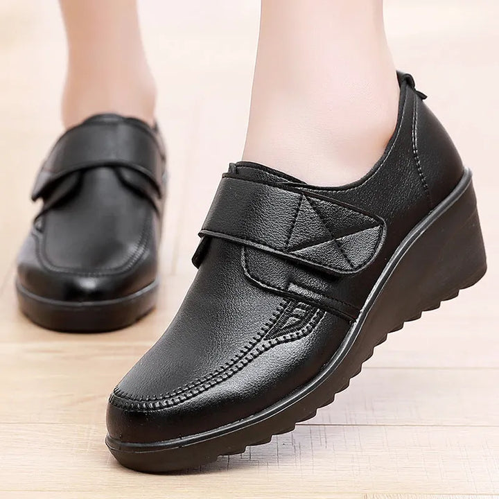 Comfortable Leather Wedge Shoes