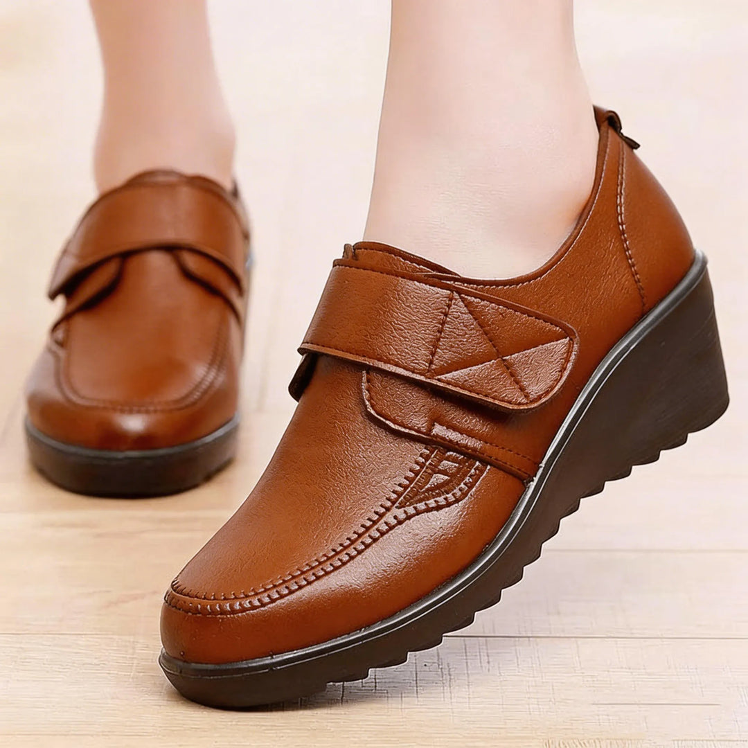 Comfortable Leather Wedge Shoes