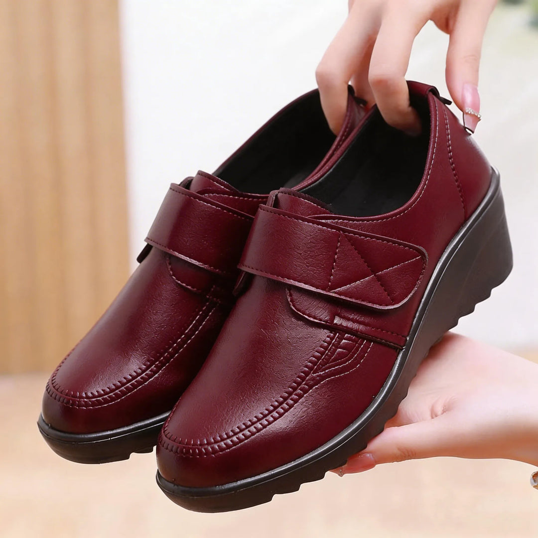 Comfortable Leather Wedge Shoes