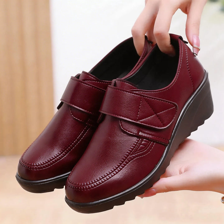 Comfortable Leather Wedge Shoes