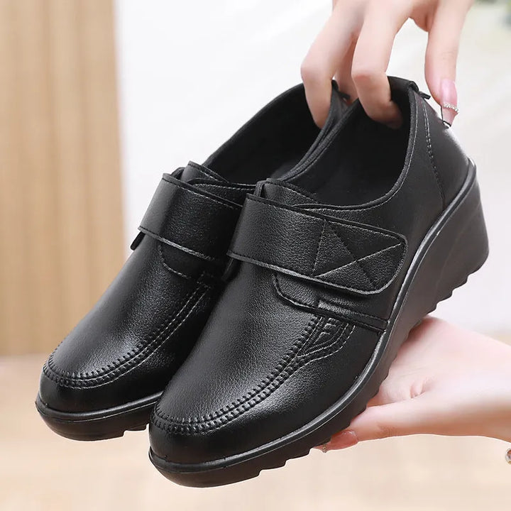 Comfortable Leather Wedge Shoes