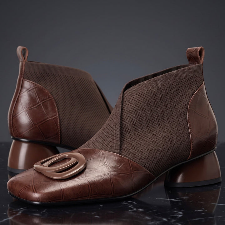 Clara | Sculpted Leather Boots