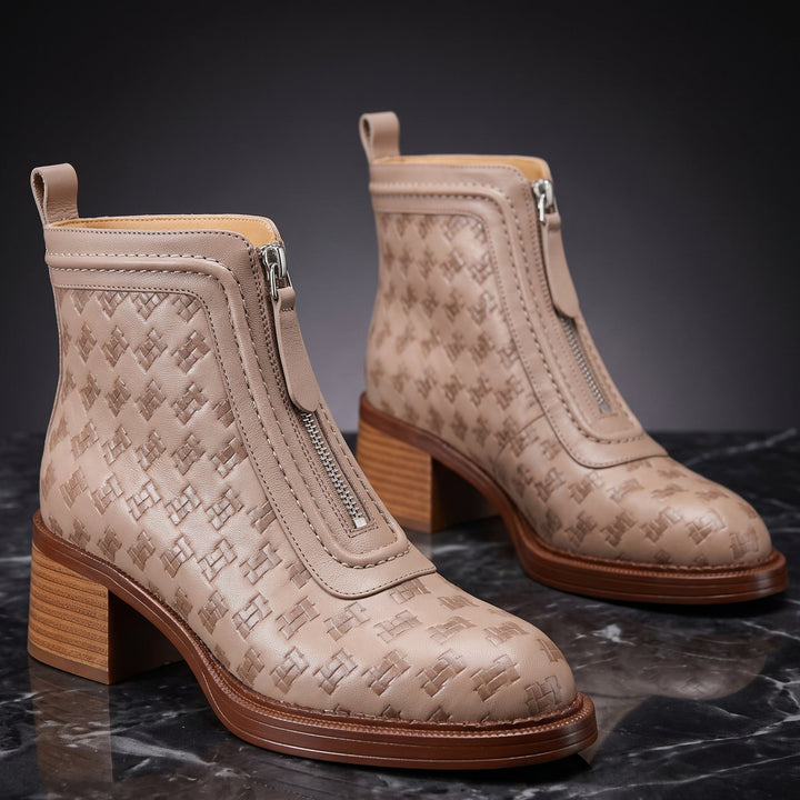 Alice | Woven Leather Boots