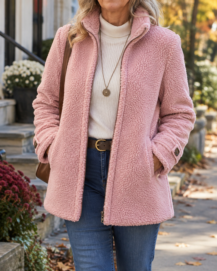 Rebecca | Stand Collar Zip Jacket