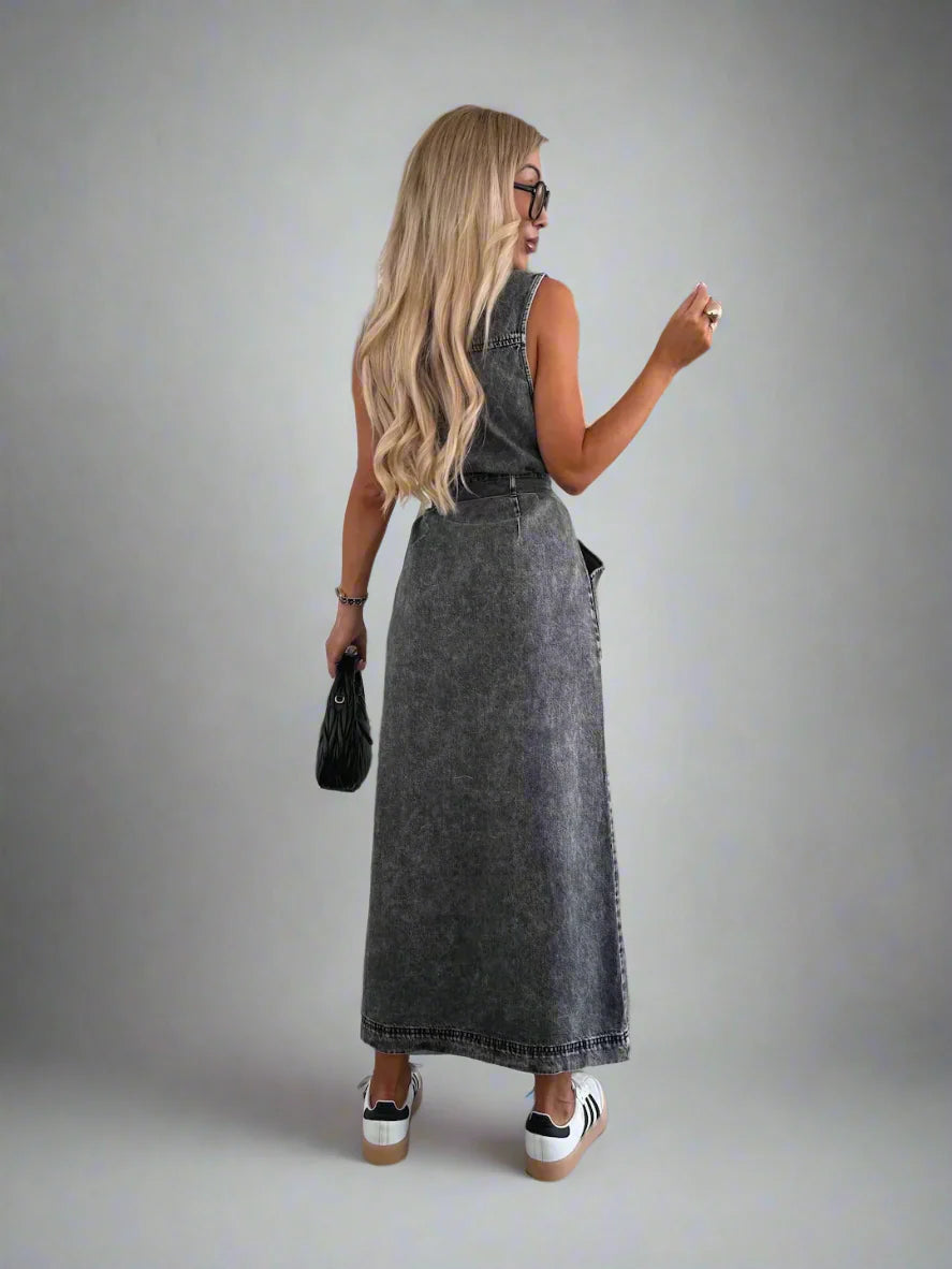 Isabelle | Maxi Denim Dress