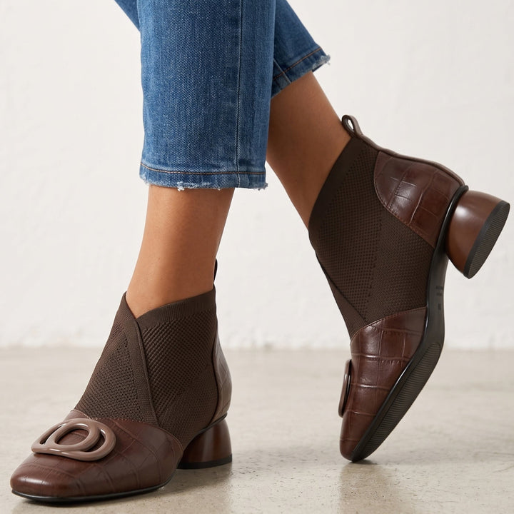 Clara | Sculpted Leather Boots