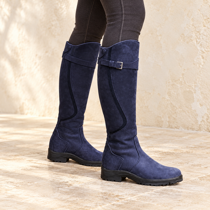 Charlotte Buckle Knee-High Boots